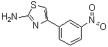 结构式 CAS# 57493-24-0, 4-(3-硝基苯基)噻唑-2-胺