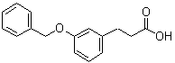 结构式 CAS# 57668-34-5, 3-(苯基甲氧基)苯丙酸