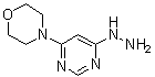 结构式 CAS# 5767-36-2, 4-(6-肼基-4-嘧啶基)吗啉