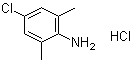 structure of CAS# 5769-32-4, 4-Chloro-2,6-dimethylaniline hydrochloride