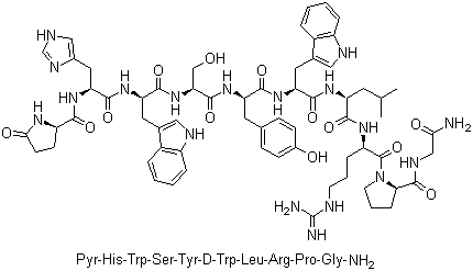 Triptorelin molecular structure (CAS 57773-63-4)