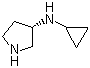 (3S)-N-Cyclopropyl-3-pyrrolidinamine molecular structure (CAS 577776-80-8)