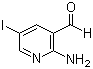 结构式 CAS# 578007-67-7, 2-氨基-5-碘吡啶-3-甲醛