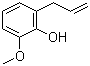 结构式 CAS# 579-60-2, 2-甲氧基-6-烯丙基苯酚