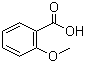 结构式 CAS# 579-75-9, 邻甲氧基苯甲酸