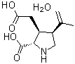 structure of CAS# 58002-62-3, [2S-(2alpha,3beta,4beta)]-2-Carboxy-4-(1-methylethenyl)-3-pyrrolidineacetic acid monohydrate