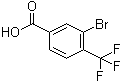 结构式 CAS# 581813-17-4, 3-溴-4-(三氟甲基)苯甲酸