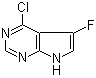 结构式 CAS# 582313-57-3, 4-氯-5-氟-7H-吡咯并[2,3-d]嘧啶