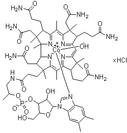 structure of CAS# 58288-50-9, Hydroxocobalamin hydrochloride