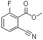 结构式 CAS# 58332-01-7, 2-氰基-6-氟苯甲酸甲酯