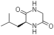 结构式 CAS# 5845-67-0, 环(甘氨酰-L-亮氨酰)