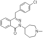 structure of CAS# 58581-89-8, Azelastine;4-[(4-chlorophenyl)methyl]-2-(1-methylazepan-4-yl)-phthalazin-1-one