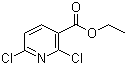 结构式 CAS# 58584-86-4, 2,6-二氯烟酸乙酯