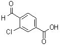 结构式 CAS# 58588-59-3, 3-氯-4-甲酰基苯甲酸