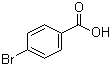 structure of CAS# 586-76-5, 4-Bromobenzoic acid