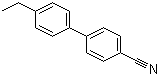 结构式 CAS# 58743-75-2, 4'-乙基-4-氰基联苯; 乙基联苯腈