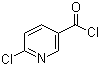结构式 CAS# 58757-38-3, 6-氯烟酰氯; 6-氯吡啶-3-甲酰氯
