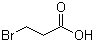 3-溴丙酸分子结构 (CAS 590-92-1)
