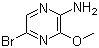structure of CAS# 5900-13-0, 5-Bromo-3-methoxy-2-pyrazinamine;3-Methoxy-5-bromopyrazin-2-amine; 2-Amino-5-bromo-3-methoxypyrazine