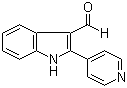 结构式 CAS# 590390-88-8, 2-吡啶-4-基-1H-吲哚-3-甲醛