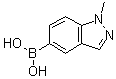 structure of CAS# 590418-08-9, 1-Methylindazol-5-ylboronic acid;(1-Methyl-1H-indazol-5-yl)boronic acid