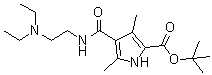 structure of CAS# 590424-04-7, 4-[[[2-(Diethylamino)ethyl]amino]carbonyl]-3,5-dimethyl-1H-pyrrole-2-carboxylic acid 1,1-dimethylethyl ester