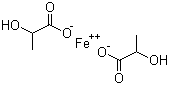 structure of CAS# 5905-52-2, Ferrous lactate;Iron(II) lactate