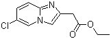 6-Chloroimidazo[1,2-a]pyridine-2-acetic acid ethyl ester molecular structure (CAS 59128-02-8)