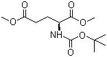 structure of CAS# 59279-60-6, (R)-N-Boc-glutamic acid-1,5-dimethyl ester;Dimethyl (2S)-2-[(2-methylpropan-2-yl)oxycarbonylamino]pentanedioate