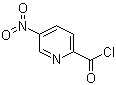 结构式 CAS# 59290-88-9, 5-硝基-2-吡啶甲酰氯