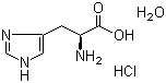 结构式 CAS# 5934-29-2, L-盐酸组氨酸一水物; L-组氨酸盐酸盐一水物