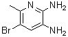 structure of CAS# 59352-90-8, 5-Bromo-6-methyl-2,3-pyridinediamine;2,3-Diamino-5-bromo-6-methylpyridine; 3-Bromo-5,6-diamino-2-picoline; 5-Bromo-6-methylpyridine-2,3-diamine