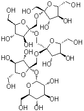 structure of CAS# 59432-60-9, Fructosyl nystose;O-beta-D-Fructofuranosyl-(2→1)-O-beta-D-fructofuranosyl-(2→1)-O-beta-D-fructofuranosyl-(2→1)-beta-D-fructofuranosyl alpha-D-glucopyranoside; 1,1,1-Kestopentaose; 1-Kestopentaose; 1F-(1-beta-Fructofuranosyl)3-sucrose; 1F-Fructofuranosylnystose; 1F-Fructosylnystose; Fructofuranosyl nystose; Fructosyl nystose; GF4