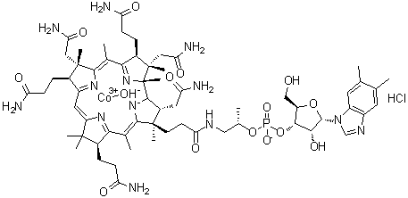 结构式 CAS# 59461-30-2, 羟钴胺单盐酸盐