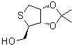 1,4-二脱氧-1,4-环硫-2,3-O-(异丙亚基)-D-核糖醇分子结构 (CAS 596103-06-9)