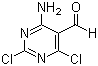 结构式 CAS# 5971-68-6, 4-氨基-2,6-二氯嘧啶-5-甲醛