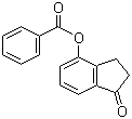 structure of CAS# 59725-61-0, 4-Benzoyloxy-1-indanone;4-(Benzoyloxy)-2,3-dihydro-1H-inden-1-one; Benzoic acid 1-oxoindan-4-yl ester