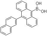 结构式 CAS# 597554-03-5, 10-(2-萘基)蒽-9-硼酸