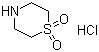 结构式 CAS# 59801-62-6, 硫代吗啉-1,1-二氧化物盐酸盐
