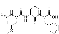 结构式 CAS# 59880-97-6, N-甲酰基-L-蛋氨酰-L-亮氨酰-L-苯丙氨酸