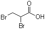 structure of CAS# 600-05-5, 2,3-Dibromopropionic acid