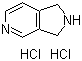 结构式 CAS# 6000-50-6, 2,3-二氢-1H-吡咯并[3,4-c]吡啶二盐酸盐