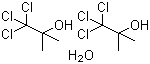 结构式 CAS# 6001-64-5, 三氯叔丁醇半水合物; 1,1,1-三氯-2-甲基-2-丙醇半水合物