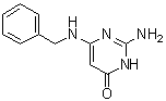 2-氨基-6-[(苯基甲基)氨基]-4(1H)-嘧啶酮分子结构 (CAS 60308-49-8)