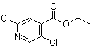 structure of CAS# 603122-76-5, 2,5-Dichloro-4-pyridinecarboxylic acid ethyl ester;Ethyl 2,5-dichloroisonicotinate