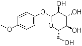 4-Methoxyphenyl beta-D-glucopyranoside molecular structure (CAS 6032-32-2)