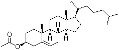 Cholesteryl acetate molecular structure (CAS 604-35-3)