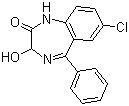奥沙西泮分子结构 (CAS 604-75-1)