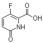 结构式 CAS# 604774-05-2, 3-氟-1,6-二氢-6-氧代-2-吡啶羧酸