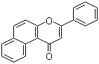 结构式 CAS# 6051-87-2, 5,6-苯并黄酮; beta-萘基黄酮